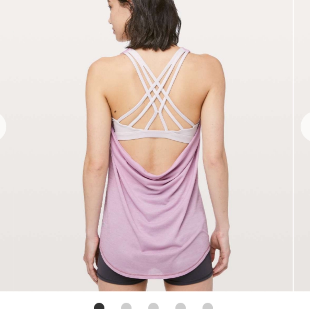 Lululemon slay the studio 2 in 1 tank